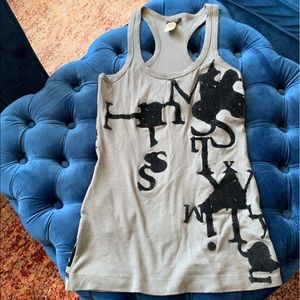Miss Sixty embellished grey tank top